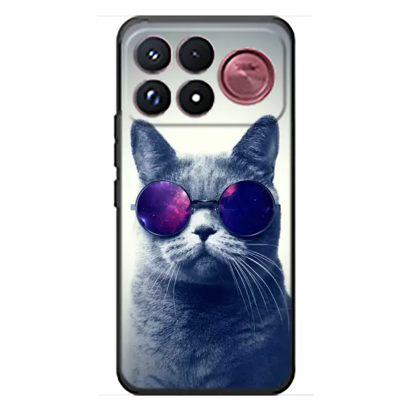 Чохол з принтом «Стильний кіт» для Xiaomi Poco F9 Ultra