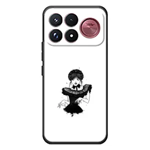 Чехлы Венсдей на Xiaomi Poco F9 Ultra Уэнсдей (AlphaPrint) (танец Уэнздей)