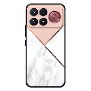 Мраморный чехол на Xiaomi Poco F9 Ultra (VPrint) (Тройной мрамор)