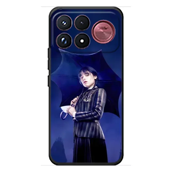 Чохол з принтом «Венздей з парасолькою» для Xiaomi Poco F9 Ultra