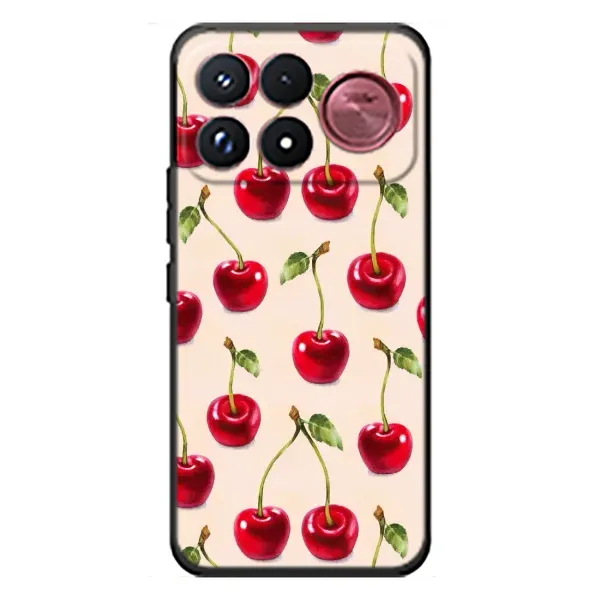 Чохол з принтом «Черешня» для Xiaomi Poco F9 Ultra