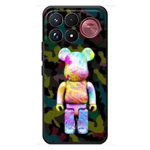 Чехлы для Xiaomi Poco F9 Ultra - Bearbrick Louis Vuitton (PREMIUMPrint) (Яркий Bearbrick)