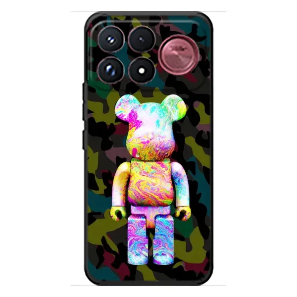 Чехол с принтом «Яркий Bearbrick» для Xiaomi Poco F9 Ultra