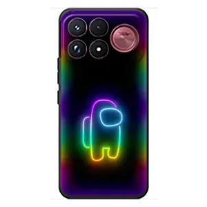 Чехол Амонг Ас для Xiaomi Poco F9 Ultra (AlphaPrint) (Яркий скин)