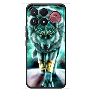 Защитные чехлы для Сяоми Поко Ф9 Ультра (AlphaPrint) (ХИТ продаж) ВОЛК