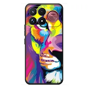 Чехол со Львом для Xiaomi Poco F9 Ultra (VPrint) (Яркий Лев)