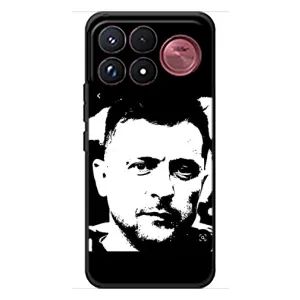 Чехол для Xiaomi Poco F9 Ultra (AlphaPrint - с принтом Зеленского) (Зеленский АРТ)