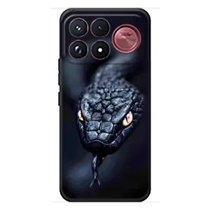 Чехол с принтом «Черная змея» для Xiaomi Poco F9 Ultra