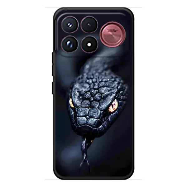 Чехол с принтом «Черная змея» для Xiaomi Poco F9 Ultra