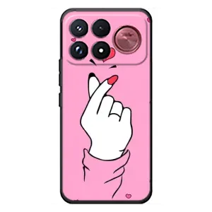 Чохол з принтом для Xiaomi Poco F9 Ultra (AlphaPrint - Знак сердечка)