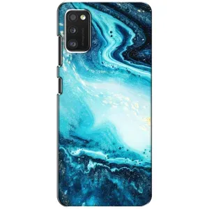 Мраморний чехол на Xiaomi POCO M3 Pro (4G/5G) (VPrint) (Блакитний мрамор)