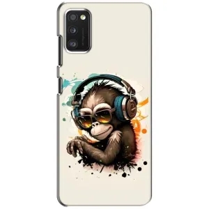 Чохол з Мавпами Xiaomi POCO M3 Pro (4G/5G) - (AlphaPrint) (Макака в навушниках)