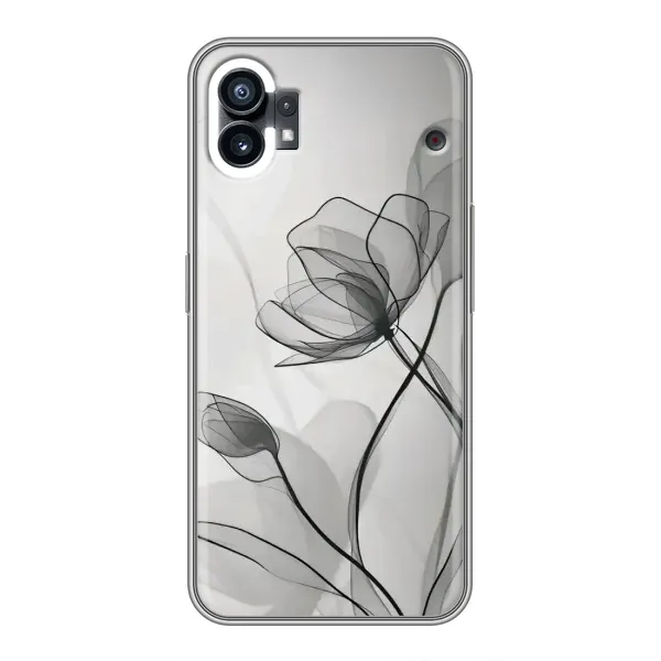 Чохол з принтом «Чорні квіти» для Xiaomi Poco M4 5G