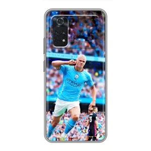 Чехлы с футболистом Ерлинг Холанд для Xiaomi POCO M4 Pro 5G (AlphaPrint) (фанаты Холанда)