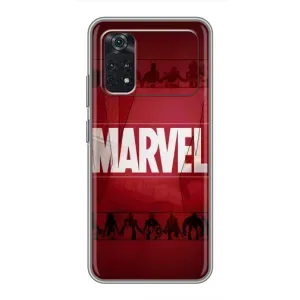Чехол МАРВЕЛ для Поко М4 Про 5G (AlphaPrint) (MARVEL)