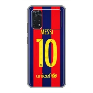 Чехлы Месси для Xiaomi POCO M4 Pro 5G (AlphaPrint) (Messi Barca 10)