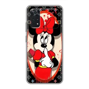 Чехол Disney Mouse Xiaomi POCO M4 Pro 5G (PREMIUMPrint) (Минни Маус ЛВ)
