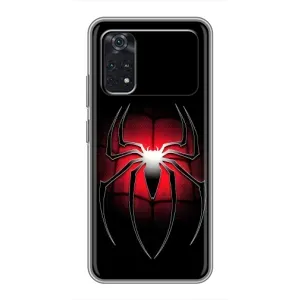 Чехол с человеком пауком для Xiaomi POCO M4 Pro 5G - (AlphaPrint) (Паук марвел)