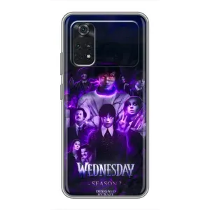Чохол з дизайном Венздей 2 на Xiaomi POCO M4 Pro 5G (Фіолетова магія Венздей)