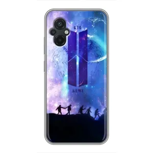 Чехлы BTS для Xiaomi POCO M5 (AlphaPrint) (Army BTS)