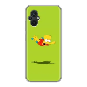 Чехол с Симпсонами для Xiaomi POCO M5 (VPrint) (Барт Симпсон)
