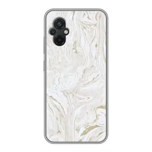 Мраморный чехол на Xiaomi POCO M5 (VPrint) (Белый мрамор)