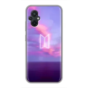 Чехлы BTS для Xiaomi POCO M5 (AlphaPrint) (BTS логотип)