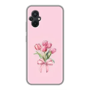 Чохол з розовим принтом для Xiaomi POCO M5 (Букет квітів)
