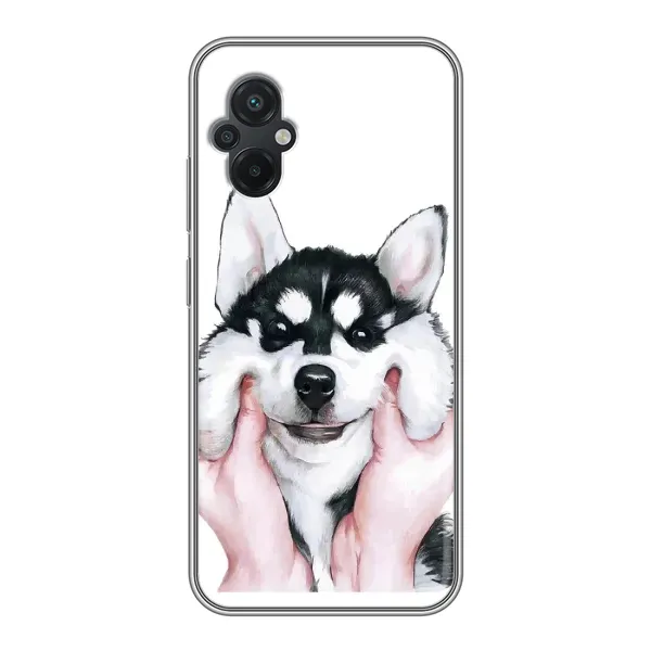 Чехол с принтом «Довольный Хаски» для Xiaomi POCO M5