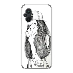 Чехол с печатью для Xiaomi POCO M5 - (Мода) (AlphaPrint) (Фото девочки)