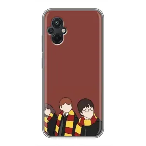 Чехлы с Гарри Поттером для Xiaomi POCO M5 (AlphaPrint) (Гарри с друзьями)