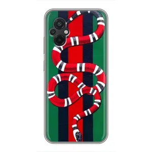 Чехлы ГУЧЧИ для Поко М5 (AlphaPrint) (Gucci змия)