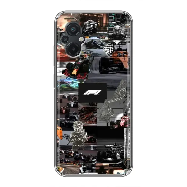 Чехол с принтом «Гоночный коллаж Ф1» для Xiaomi POCO M5 Чехол с принтом «Гоночный коллаж Ф1» для Xiaomi POCO M5