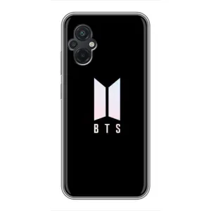 Чехлы BTS для Xiaomi POCO M5 (AlphaPrint) (Лого BTS)