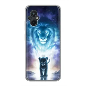 Чехол со Львом для Xiaomi POCO M5 (VPrint) (Маленький лев)