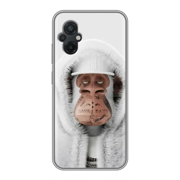 Чехол с принтом «обезьяна NFT в тату» для Xiaomi POCO M5