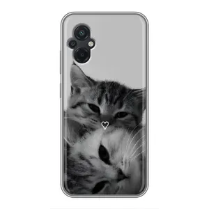 Чехол с рисунком кот на Xiaomi POCO M5 (Пара котов)