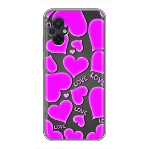 Чехлы для любимой на Поко М5 (VPrint) (Pink hearts)