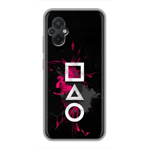 Чохол з принтом «Символи Гра кальмара» для Xiaomi POCO M5 Чохол з принтом «Символи Гра кальмара» для Xiaomi POCO M5
