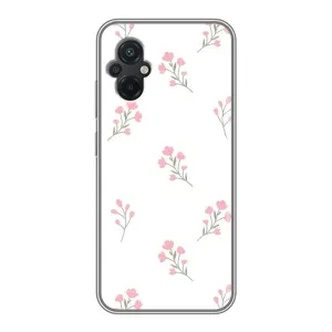 Чохол з розовим принтом для Xiaomi POCO M5 (Рожеві квіти)