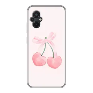 Чохол з розовим принтом для Xiaomi POCO M5 (Рожеві вишні)