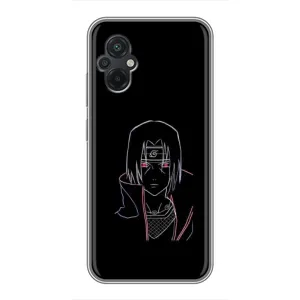 Чехлы на тему: Итачи Учиха для Xiaomi POCO M5 (AlphaPrint) (силуэт Итачи)