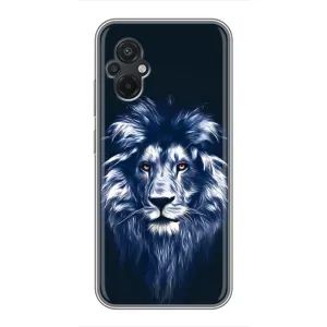 Чехол со Львом для Xiaomi POCO M5 (VPrint) (Синий Лев)