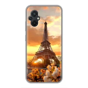 Чехол Эйфелева Башня для Xiaomi POCO M5 - (AlphaPrint) (Солнечная башня)