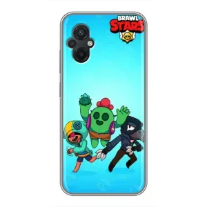 Чехлы Brawl Stars для Xiaomi POCO M5 (AlphaPrint) (Трио героев)
