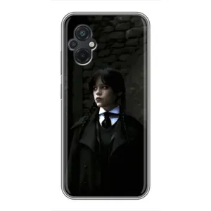 Чехол с дизайном Венздей 2 на Xiaomi POCO M5 (Темный стиль Уэнздей)