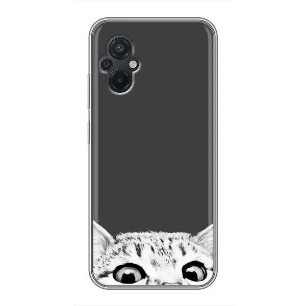 Чехол с принтом «Выглядывает кот» для Xiaomi POCO M5 Чехол с принтом «Выглядывает кот» для Xiaomi POCO M5