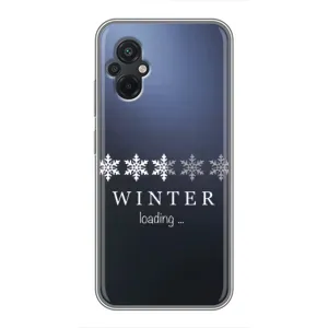 Зимние Чехлы для Поко М5 - прозрачный фон (Winter loading)