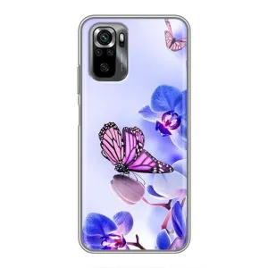 Чохли з квітами для Xiaomi POCO M5s (VPrint) (Метелик на квітах)