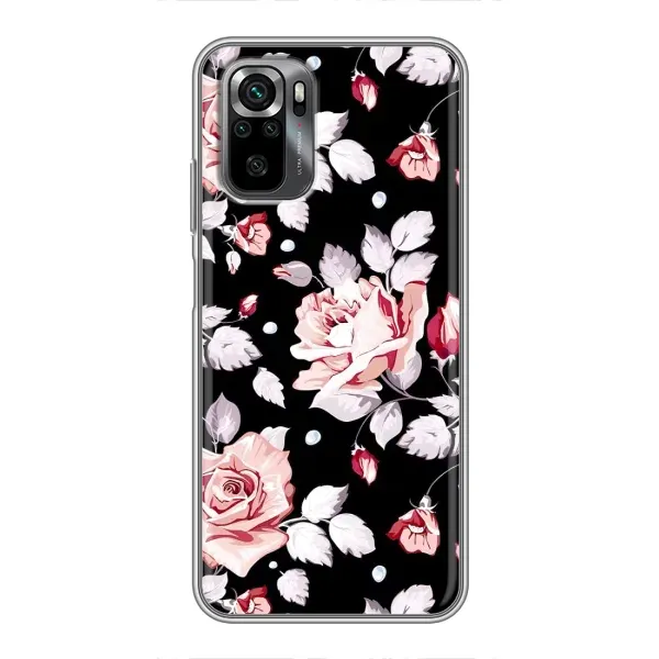 Чехол с принтом «Цветочки на черном» для Xiaomi POCO M5s Чехол с принтом «Цветочки на черном» для Xiaomi POCO M5s